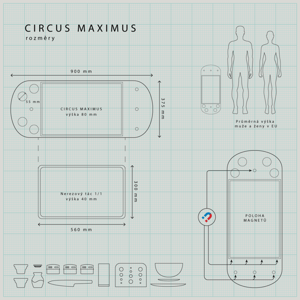Grilovací maxiprkno Circus Maximus Dřevo voní