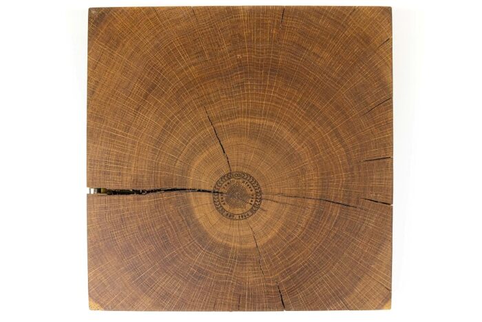 Vyztužený dubový podnos čtverec Dřevo voní