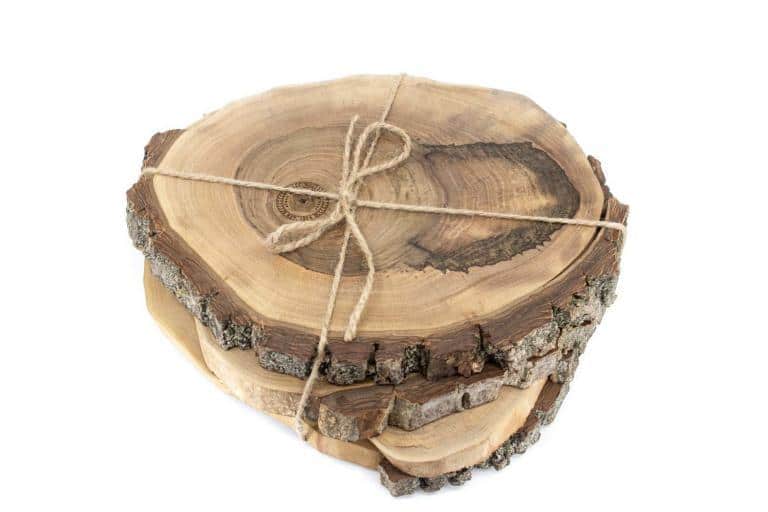 Set přírodních dřevěných podložek Dřevo voní Ořech L 3+1