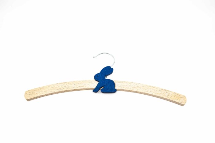 Dětské šatní ramínko modré - Zajíc