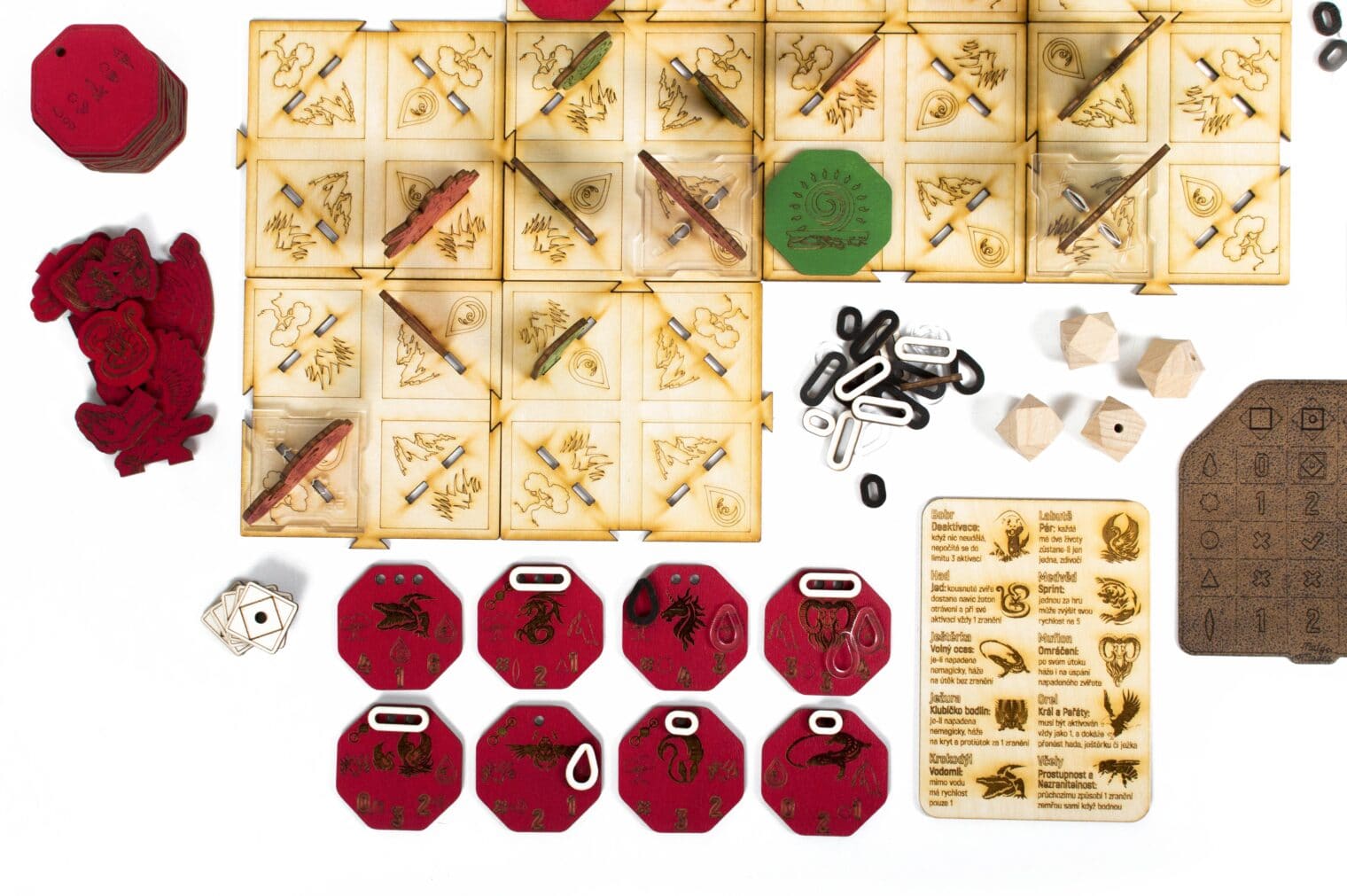 Desková hra WILDERNESS WHITE - červenozelená sběratelská edice - detail 5