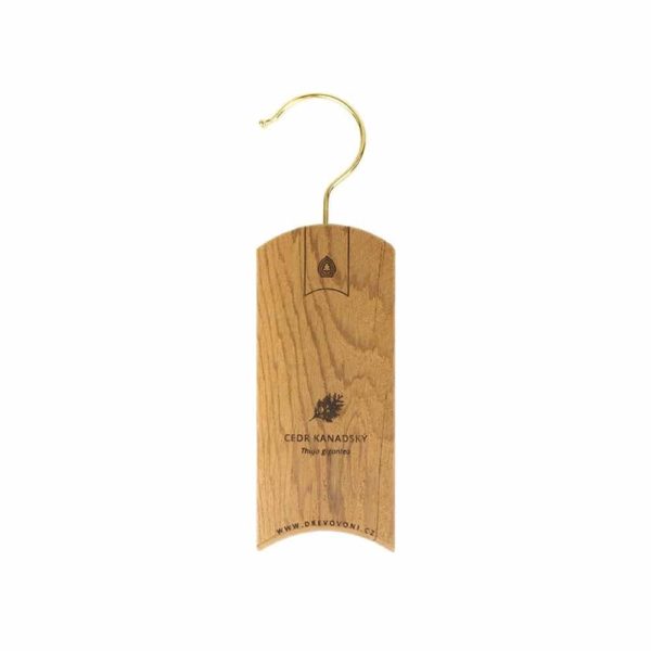 Šatní cedulka proti molům z cedrového dřeva Dřevo voní