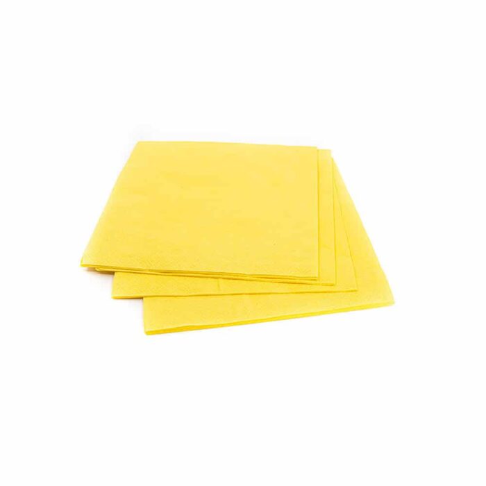 Dřevo voní Papírové ubrousky jednobarevné žlutá 33x33 cm 20 ks - náhled