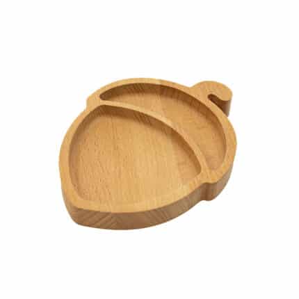 Dětský dřevěný talířek Lískový oříšek