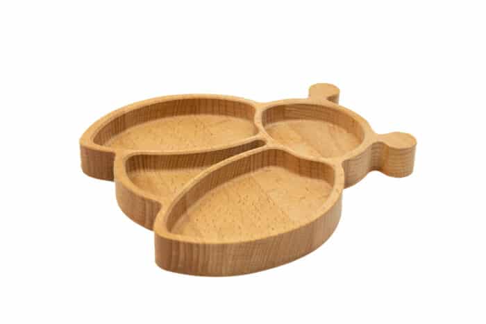 Dětský dřevěný talířek Beruška