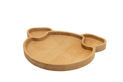 Dětský dřevěný talířek Prasátko