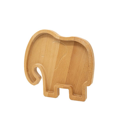 Dětský dřevěný talířek Slon