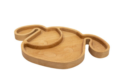 Dětský dřevěný talířek Pejsek