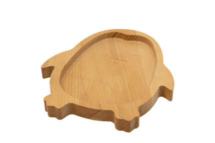 Dětský dřevěný talířek Tučňák