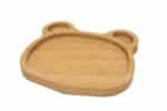 Dětský dřevěný talířek Medvídek